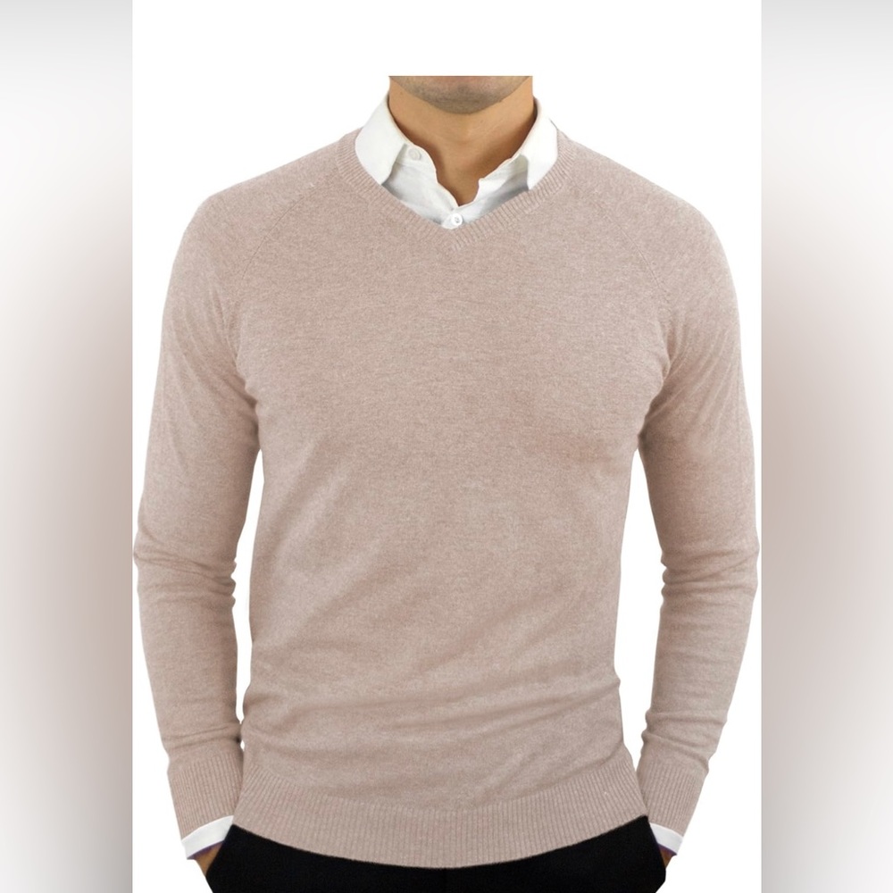 CC Perfect Slim Fit V Neck Sweaters for Men | Lightweight Breathable